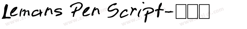 Lemans Pen Script字体转换